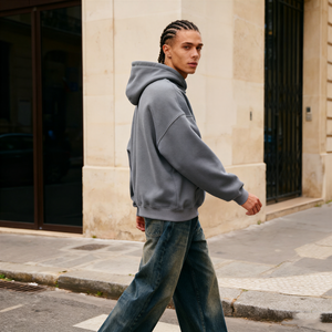TKAN355 Felpe con Cappuccio Personalizzate da Uomo Oversize Invernali in Pile Vuote con Ricamo Stampa Streetwear per Coppie Felpe Pesanti in Cotone - Product Image 3