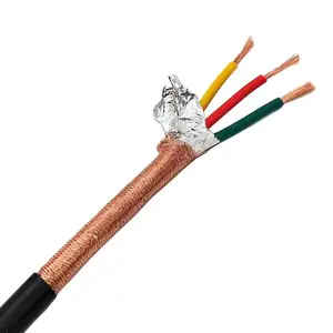 High Quality 300/500V 2Core 3Core 4Core Flexible Shielded Control Cable Pvc Insulated Electrical Wire