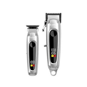 Kemei Professional <b>Hair</b> <b>Clippers</b> With Digital Display 7000-9000rpm Brushless Motor Aluminum Alloy Body USB Charging - Product Image 3