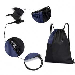 Unisex Portable Green TravelGym Bag Foldable Ultralight <b>Drawstring</b> <b>Backpack</b> with Pockets for Multipurpose - Product Image 2