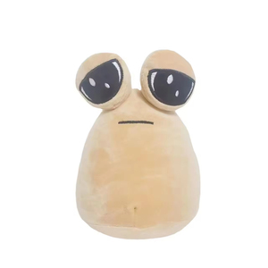 Vente en gros <span class=keywords><strong>Pou</strong></span> mignon visage triste peluche extraterrestre jouet 4 couleurs drôle peluche poupée super douce peluche PP coton remplissage couette fonction - Product Image 1