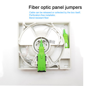 Cable Invisible G657A2 G657B3 G655 900um 2 núcleos montado en la <span class=keywords><strong>pared</strong></span> escritorio rodante enchufe interior FTTH distribución caja de fibra óptica - Product Image 5