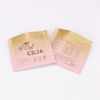 Pochette cosmétique plate réutilisable à fermeture éclair, imprimée numériquement, mate et colorée, pour les soins de la peau, les patchs anti-acné, les sachets