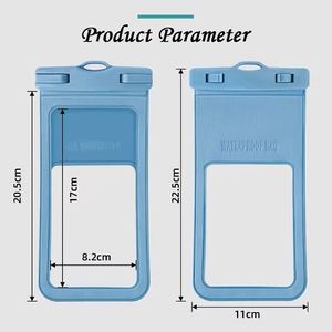 Bolsa Impermeable para Teléfono Móvil, para Natación y Buceo al Aire Libre, Bolsa Seca para Celular de Playa, Sellada, de PVC, con Pantalla Táctil - Product Image 2