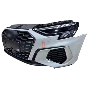 Б/у передний бампер в сборе для <span class=keywords><strong>Audi</strong></span> A3, комплект с передней накладкой и фарами, оригинальный обвес - Product Image 2