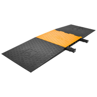 Protector de Cable de poliuretano resistente para silla de ruedas, Protector cruzado ADA de 1, 2, 3, 4 y 5 CANALES, rampas laterales
