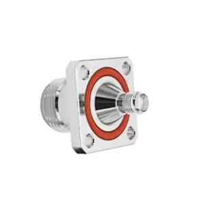 N/SMA-KKF N к SMA гнездо 50 Ом фланцевый Кабельный адаптер 25*25 мм 4 Отверстия Фланец водонепроницаемый DC-6G разъем панели - Product Image 3