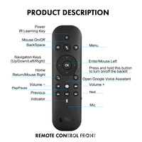 Keyboard Mini Nirkabel Slim G60S PRO BT dengan Touchpad, Remote Suara, Kode Pembelajaran, USB Rechargeable, untuk Tablet PC - Promo Hot Sale