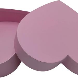 Caja de Regalo de Cartón con Forma de Corazón Vacía con Tapa, Empaque para Fresas - Product Image 6