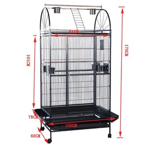Jaula de Lujo para Loros, Jaula Grande de Metal para Pájaros ZG-B-009A con Ruedas, Venta al por Mayor del Fabricante, para Periquitos - Product Image 5