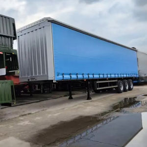 Semi-remorque à rideaux latéraux à 3 essieux avec capacité de charge de 60 tonnes, bâche imperméable et châssis en acier renforcé - Product Image 5