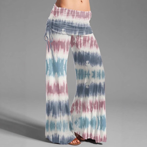Vendita calda <span class=keywords><strong>vita</strong></span> elastica stampa retrò floreale bohémien sport Yoga pratica <span class=keywords><strong>pantaloni</strong></span> Casual <span class=keywords><strong>donna</strong></span> estate <span class=keywords><strong>pantaloni</strong></span> Boho - Product Image 4