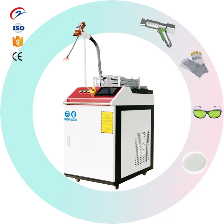 Portable Laser Cleaning Machine For Metal Rust Oil Dust Of Modul Cleaning Laser Removal Laser Clean Machine Price 1000W 2000w