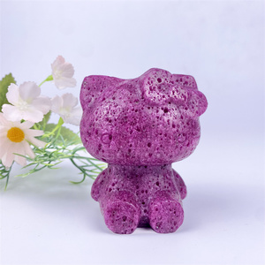 Statuetta <span class=keywords><strong>HelloKitty</strong></span> in Rubino Intagliata a Mano di Alta Qualità per Regali e Decorazione Casa - Product Image 1