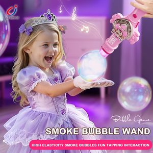 Pistolet à bulles électrique élastique Chengji, machine à bulles de dessin animé portable, souffleur de bulles, jouet d'extérieur pour enfants - Product Image 2