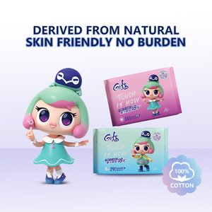 Organic Cotton Biodegradable Disposable Sanitary <strong>Pads</strong> Ultra-Thin <strong>Winged</strong> Panty Liners High Absorbency Leak Guard Women's Products - Product Image 3