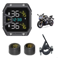 Système TPMS de surveillance de la pression des pneus pour moto Écran LCD Système de surveillance de la pression des pneus sans fil Accessoires de moto