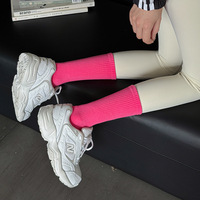 Chaussettes de sport mi-mollet multicolores en gros, épaisses avec fond en tissu éponge, personnalisables avec logo, pour la course à pied