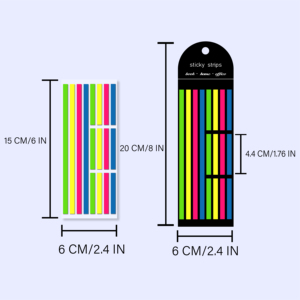 320 pegatinas de colores autoadhesivas, pestañas de índice fluorescentes transparentes, notas adhesivas, papelería para la escuela, oficina, niños - Product Image 2