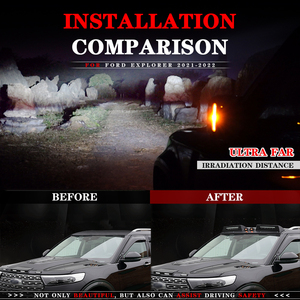 Barra de luz de techo todoterreno para coche Ford <span class=keywords><strong>Explorer</strong></span>, portaequipajes ligero, luz de aventura, gran oferta, 2021, 2022 - Product Image 2