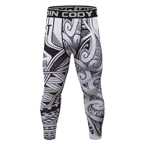OEM BJJ Spats <strong>Leggings</strong> Custom Logo Men Compression Pants for MMA Grappling <strong>Combat</strong> Sports Quick Dry Printed Training Tights - Product Image 2