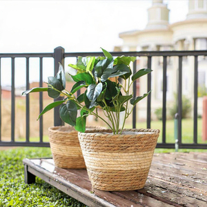 環境に優しい植物繊維製植木鉢＆フラワーポット（家庭、庭園、ホテル、観葉植物用） - Product Image 2