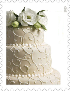 แสตมป์คลาสสิกของสหรัฐอเมริกา รูปเค้กแต่งงานปี 1998 ของลุงแซม ปี 2014 จำนวน 5 แผ่น 100 ชิ้น เหมาะสำหรับการสะสม - Product Image 4