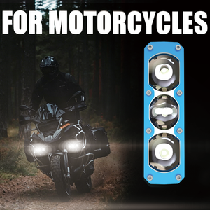 Lampe de calandre LED A13 220W 22000LM à trois lentilles, clignotante, télécommandée, 3 couleurs, Canbus, pour voiture, camion, moto - Meilleures ventes - Product Image 6