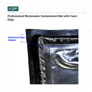 حصيرة حاوية لخليج الغسيل الصناعي OEM بأحجام مخصصة ، مشمع بولي كلوريد الفينيل للخدمة الشاقة للمرآب ، الوكالة وغسيل الشاحنات - Product Image 3