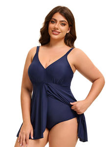 ชุดว่ายน้ำชิ้นเดียวสำหรับผู้หญิงลายขวางแนวสปอร์ตสไตล์ยุโรปและอเมริกันแบบใหม่ - Product Image 2