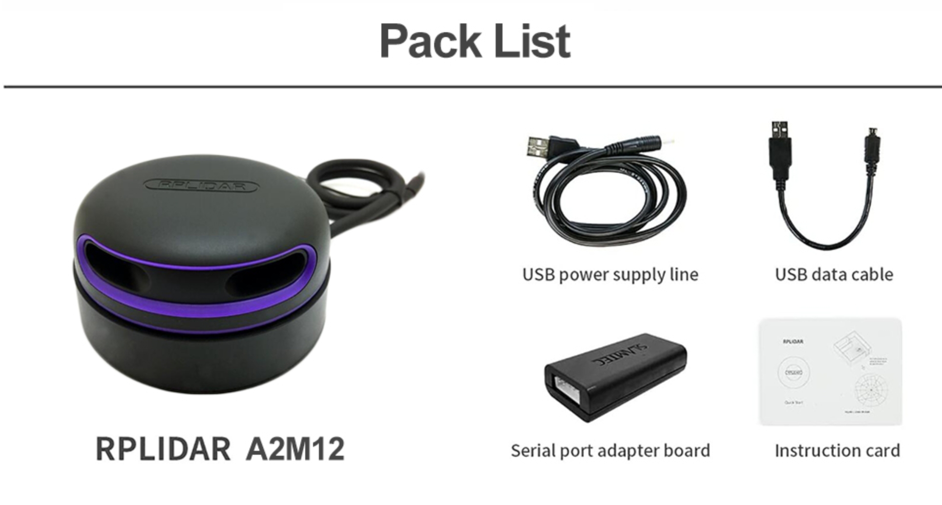 Slamtec RPLIDAR A2M12 360度2D LiDARセンサーキット 15Hzスキャン 