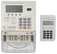 Compteur d'électricité prépayé monophasé AMPPAL à clavier séparé, précision classe 1.0, plage 0-999999.9 kWh