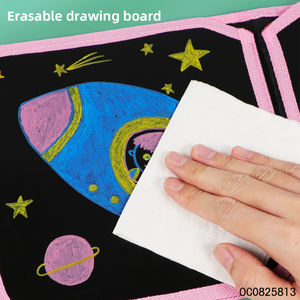 Montessori apprendimento precoce giocattolo educativo riutilizzabile per bambini disegno e colorazione cancellabile libro doodle - Product Image 4