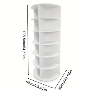 Xoay 360 độ nhiều lớp Giày <span class=keywords><strong>Rack</strong></span> và đơn giản Túi hiển thị giá sàn-đứng lưu trữ Lồng cho đơn giản lưu trữ hiển thị - Product Image 6