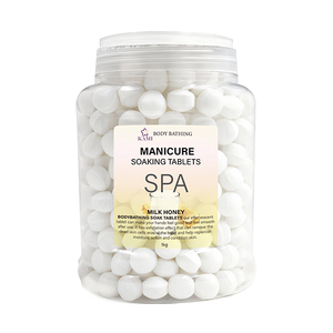 Boules de Spa Manucure de Luxe Artisanales 8oz - Boules de Trempage Lait & Miel Hydratantes, Comprimés Adoucissants pour Cuticules, Trempage Pieds et Mains, Pédicure 1000g - Product Image 5