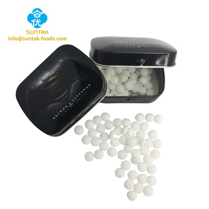 Balas de Menta Redondas com Sabor de Fruta em Lata com Tampa Articulada, Balas de Xilitol para Promoção em Lojas - Product Image 5