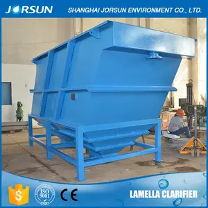 Leather Water Clarifier Lamella Settling Tank With Capacity Of 15m3/h For Wastewater Treatment Plant