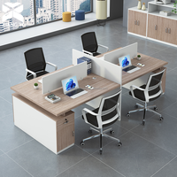 Bureau de travail moderne avec tiroir, mobilier de bureau pour centre d'appels et espace de travail collaboratif