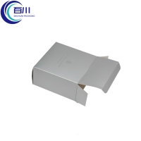 Caja de Regalo Plegable Elegante Personalizada de Papel Plateado con Logotipo Impreso en Lámina Plateada para Jabón, Perfume, Aceite, Productos Cosméticos