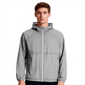 Giacca Softshell Leggera da Uomo in Tessuto Riciclato Ecologico, Ultra Sottile, Antivento, con Cappuccio, per Alpinismo e Pesca - Product Image 1