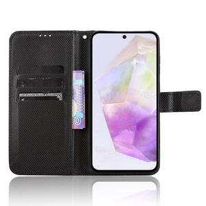 Đối với Samsung A56 trường hợp, kết cấu kim cương PU da Folio lật Bìa Ví Thẻ khe cắm điện thoại đứng trường hợp đối với Samsung Galaxy A56 5g - Product Image 4