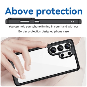 Custodia Ibrida Trasparente per <span class=keywords><strong>Samsung</strong></span> S26 Ultra, Cover in Gel di Gomma con Bordo Protettivo, Custodia Trasparente per <span class=keywords><strong>Samsung</strong></span> S25 Edge S24 Plus S23 - Product Image 3