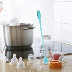 Heat Resistance Soft TPR Series <b>Bottle</b> <b>Brush</b> Cup Silicone Baby <b>Bottle</b> <b>Brush</b> - Product Image 5