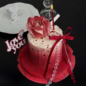 Decoración de Pastel Acrílica con Diseño de Miel y Dulzura, Lazo de Cristal de Doble Capa, Adorno para Pastel del Día de San Valentín y Festival Qixi - Product Image 4