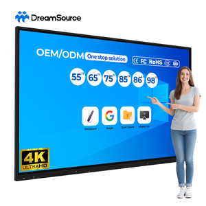 หน้าจอสัมผัสอัจฉริยะขนาด 55/65/75/85/98/100 นิ้ว ความละเอียด 4K UHD ระบบสัมผัส 40 จุด สำหรับการศึกษา ระบบปฏิบัติการ Android/Windows - Product Image 1