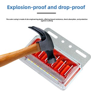 <span class=keywords><strong>Feu</strong></span> latéral de camion 6 LED <span class=keywords><strong>vert</strong></span> 12/24V étanche avec éclairage descendant pour remorque, camping-car, pick-up - Product Image 2