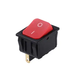 Rocker switch KCD4-201N-4P Red color 4 pin two position on-off rocker switch