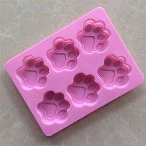 Moule en silicone à 6 cavités en forme de patte pour gâteaux, chocolats, bonbons, gelées et poudings – Vente chaude - Product Image 2