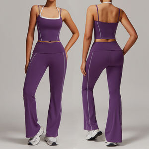 Großhandel Damen Sport Outfit Set Gym Kleidung von 2 für Frauen Gym Wear Gym Fitness Yoga Set - Product Image 3