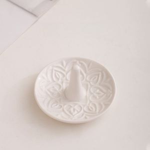 Wedding <b>Ring</b> Holder for Jewelry, <b>Ceramic</b> <b>Ring</b> Stand With Jewelry Plate, Jewelry Holder for <b>Rings</b> Earrings Necklace Organizer - Product Image 3